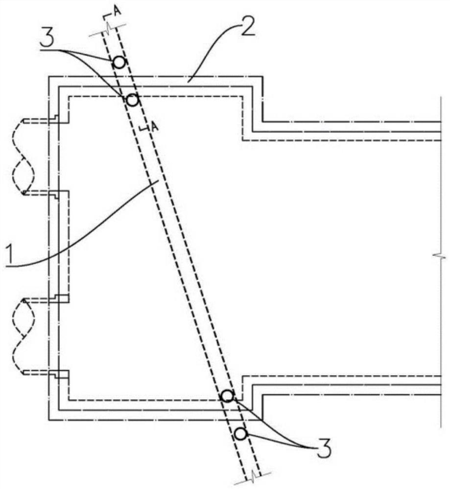 Diaphragm wall construction method across deep buried large municipal pipelines