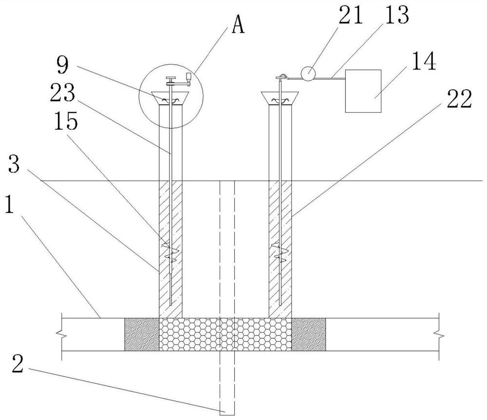 Diaphragm wall construction method across deep buried large municipal pipelines