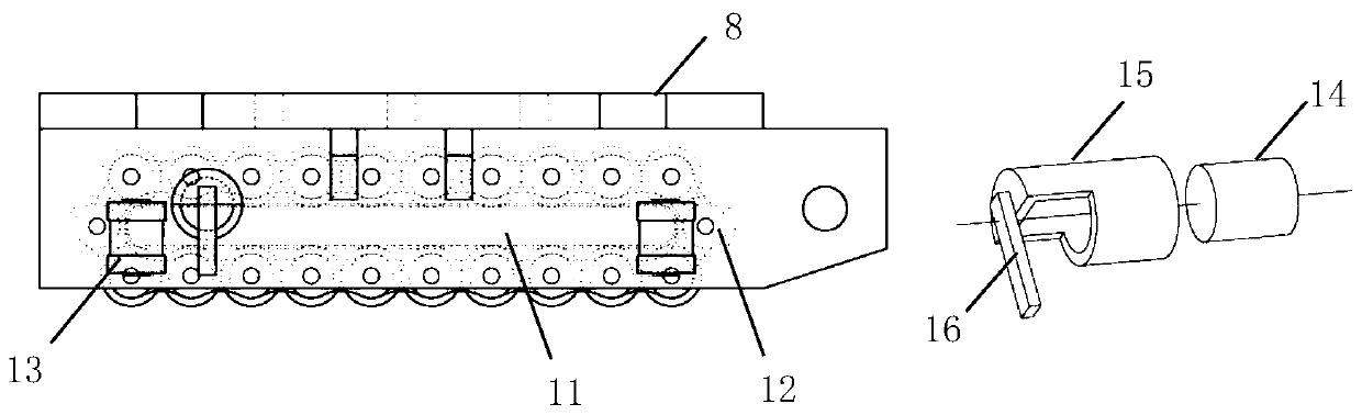 Rolling friction walkingjacking and pushing device for bridge segment installation