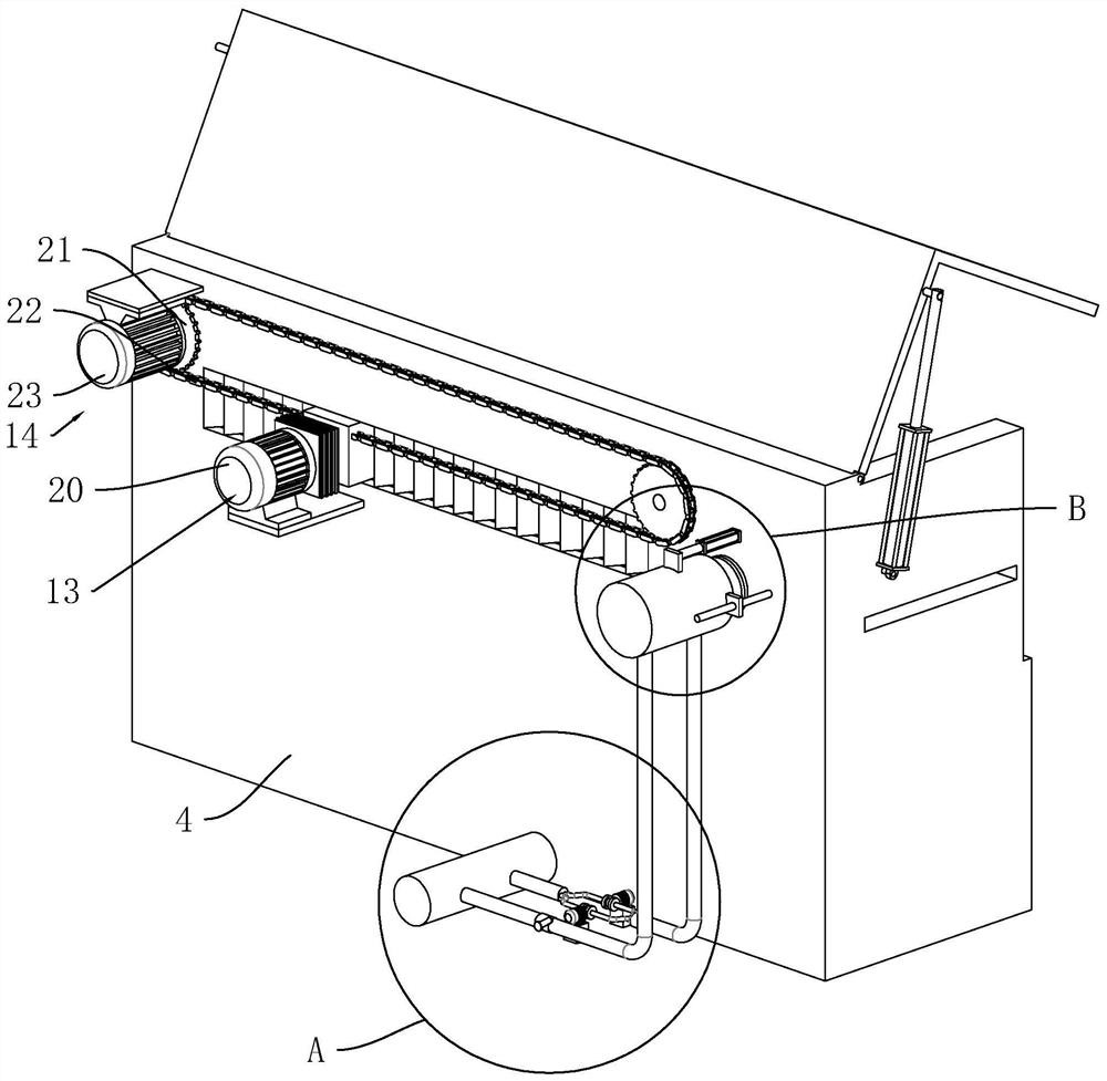 A stretching oven with adjustable damping force