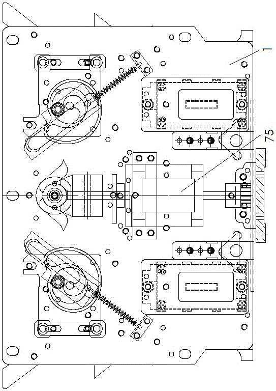 A single-system flat knitting machine floor with dual-system functions