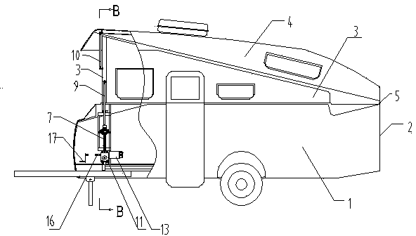 Cover supporting type carriage