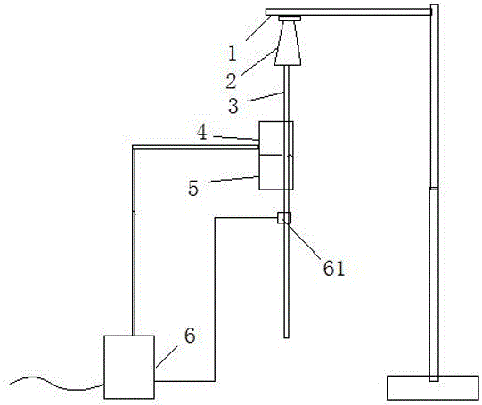 Constant temperature heating and prompting device for medical infusion set