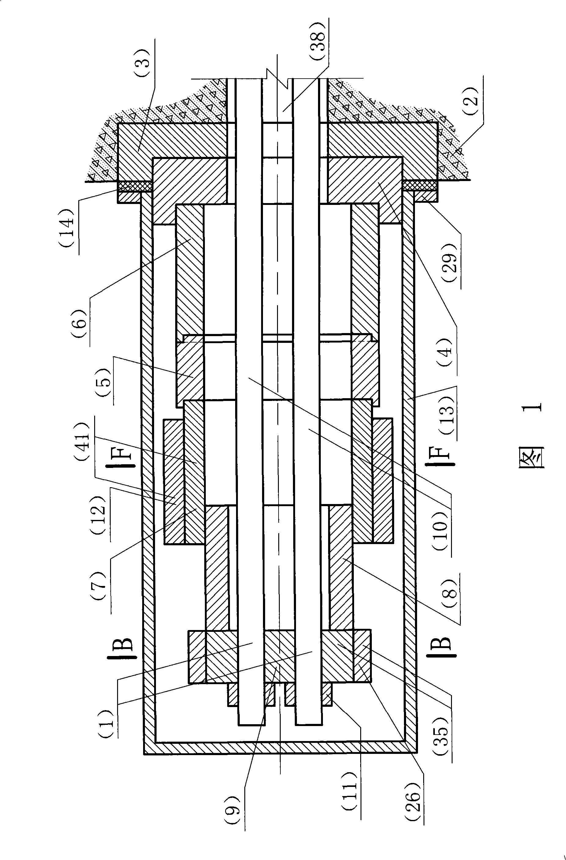 Reducing prestress structure system before prestressed reinforcement withdrawing tension