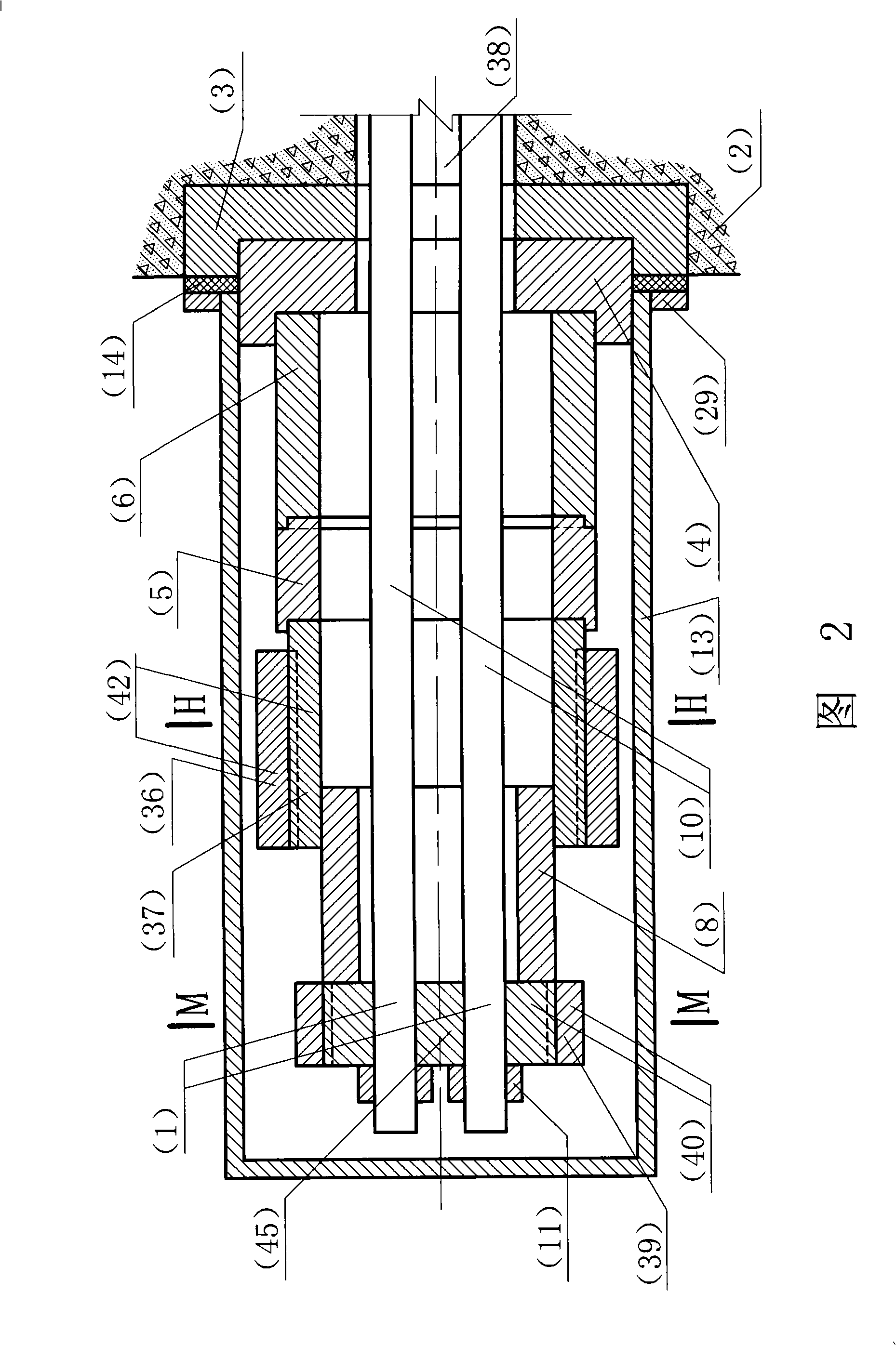 Reducing prestress structure system before prestressed reinforcement withdrawing tension