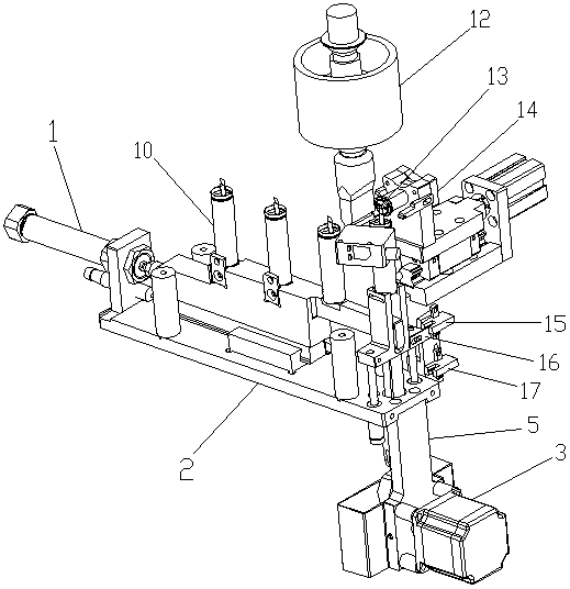 Tab positioning welding mechanism of capping machine