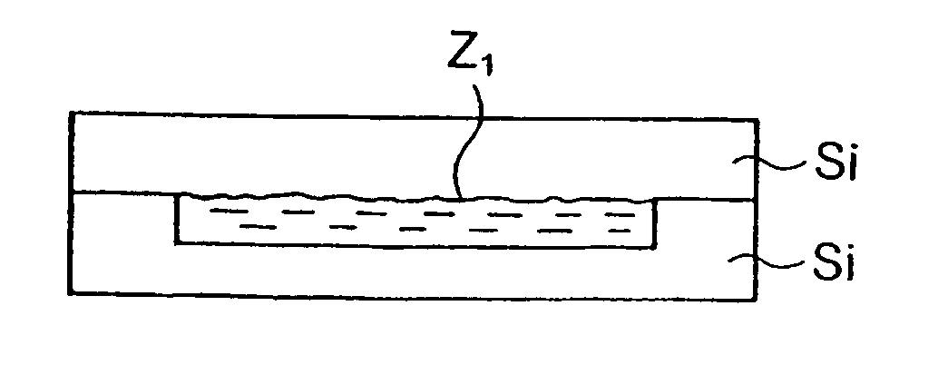 Detachable substrate or detachable structure and method for the production thereof