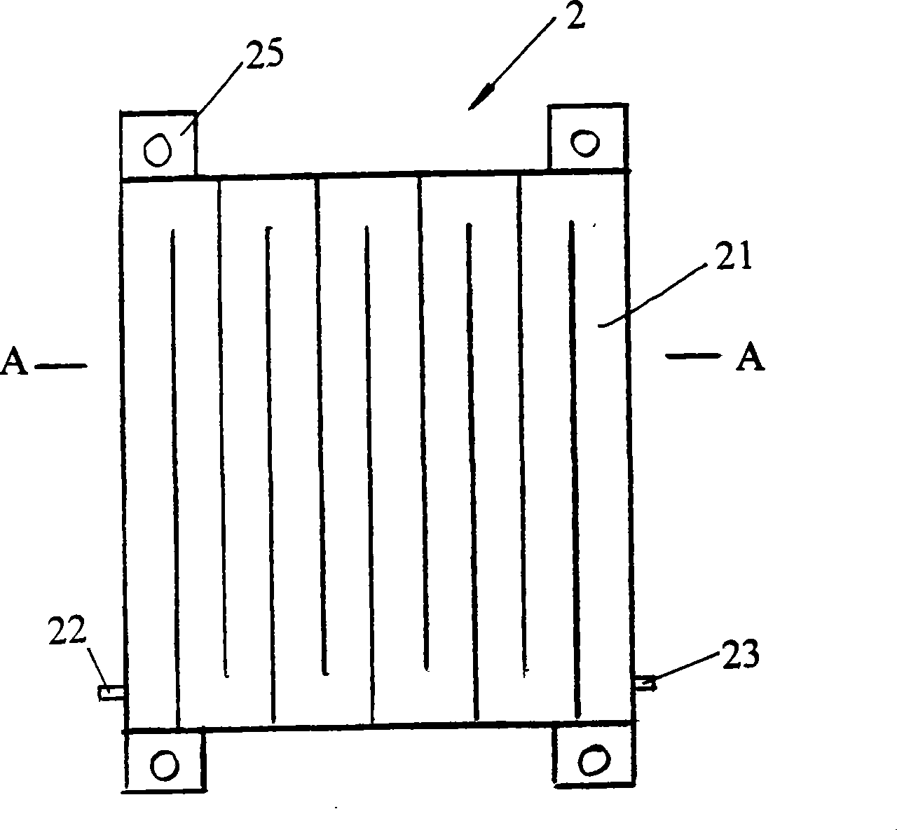 Flexible plastic film solar energy hot water apparatus