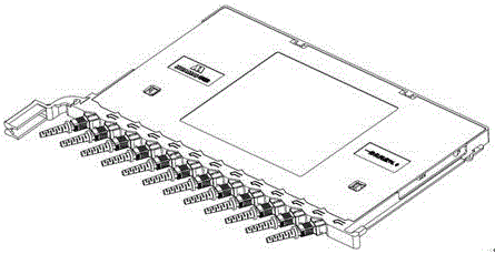 12-core elastic buckle type splice and distribution integrated tray