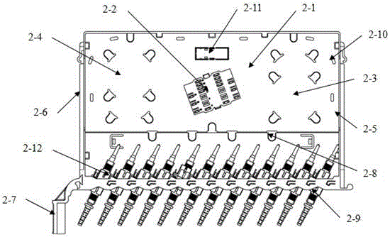 12-core elastic buckle type splice and distribution integrated tray