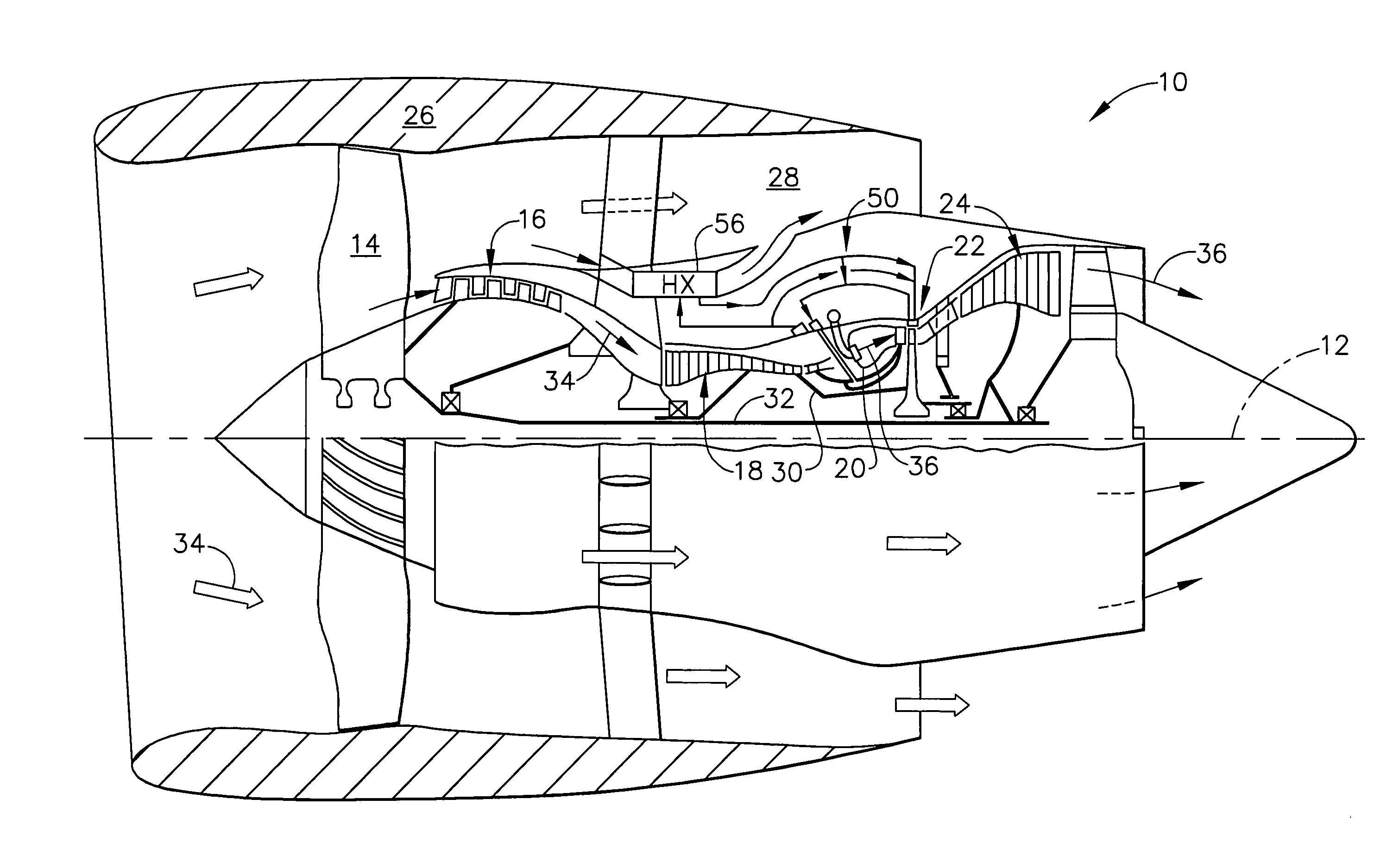 Compound clearance control engine