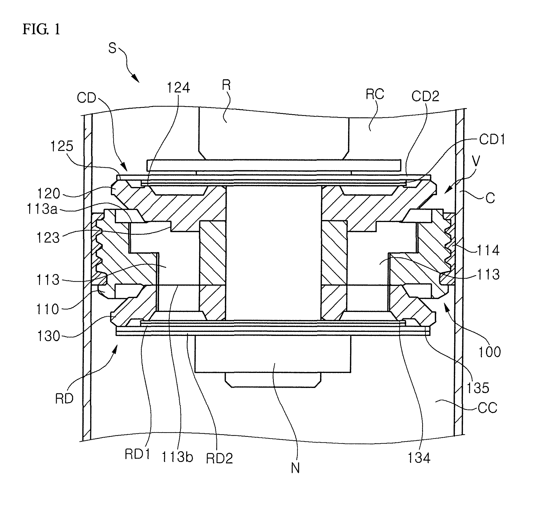 Piston assembly of shock absorber