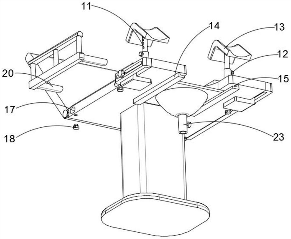 Surgical sickbed for department of gynecology and obstetrics