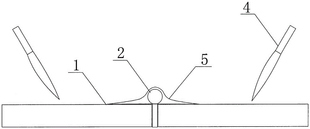 Flame preheating tungsten electrode argon arc brazing method