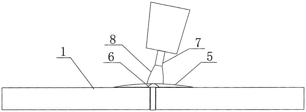 Flame preheating tungsten electrode argon arc brazing method