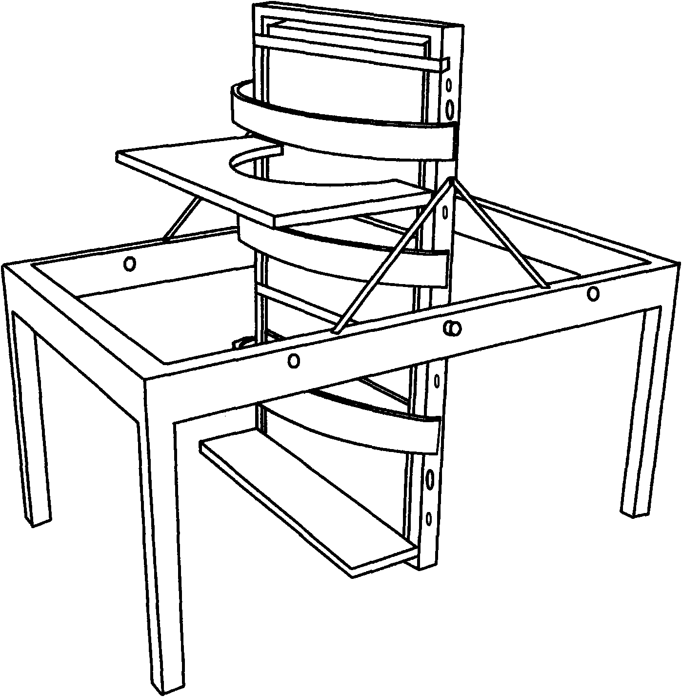 Standing rehabilitation nursing bed