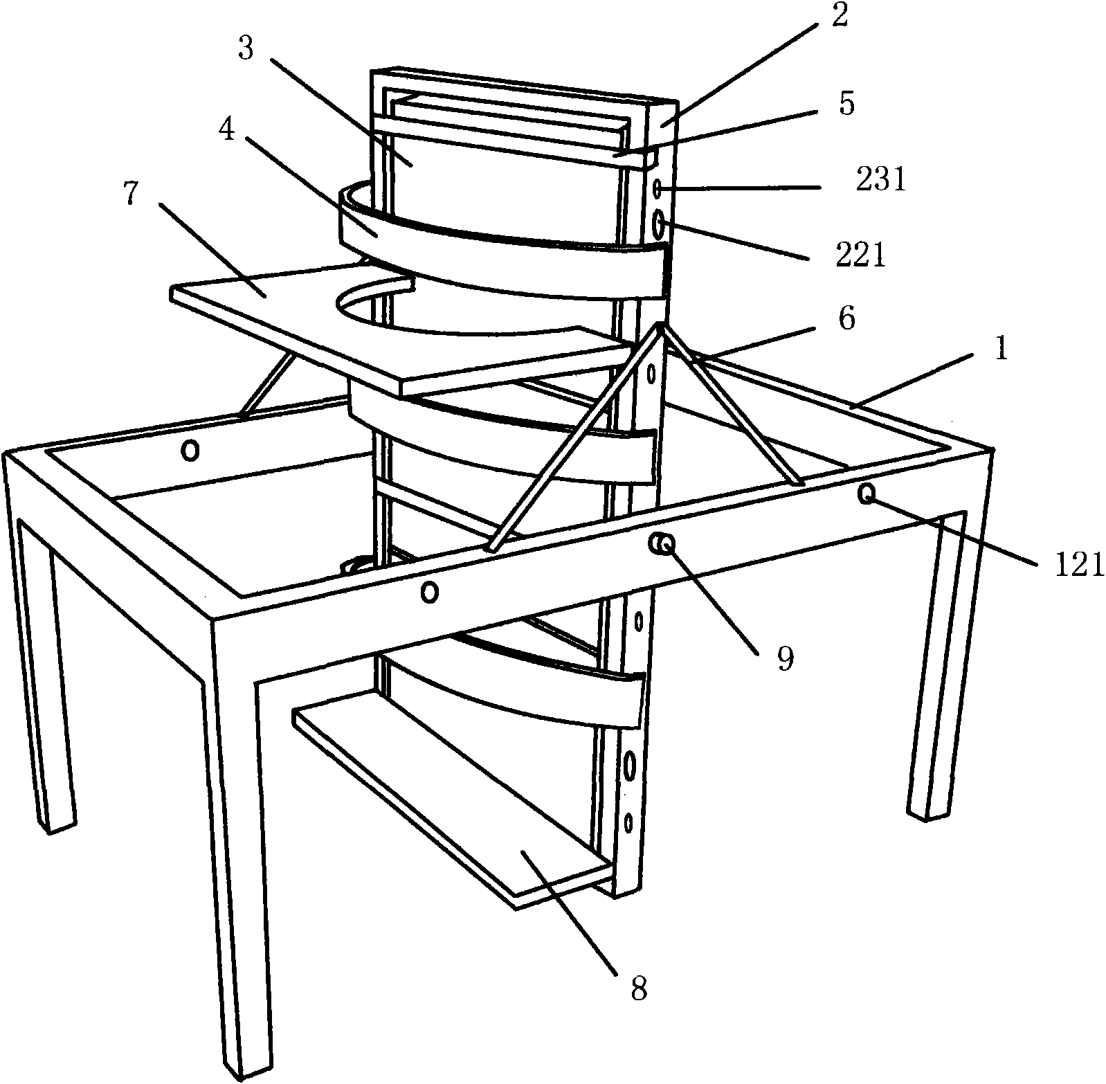 Standing rehabilitation nursing bed