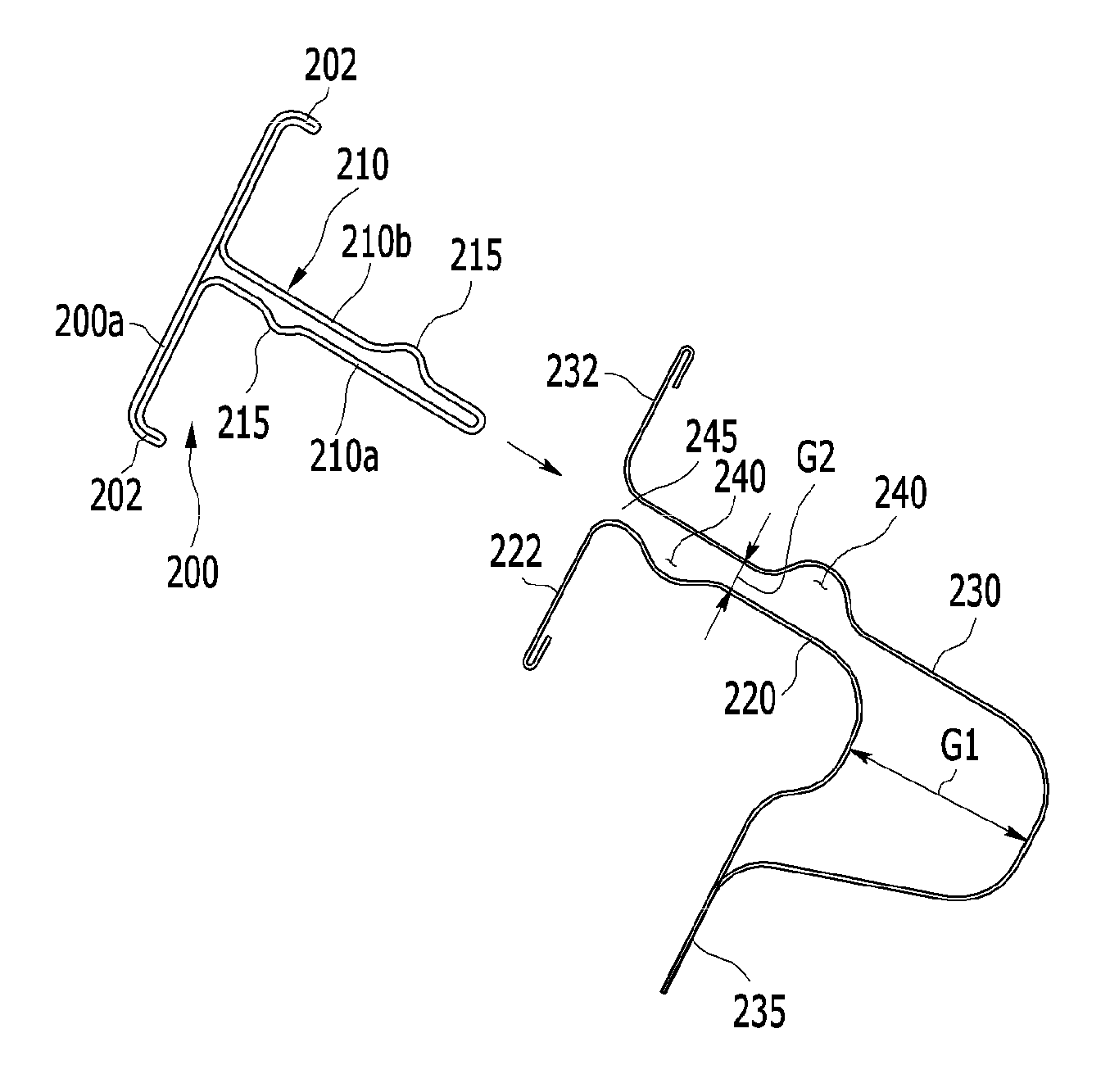 Combination structure of door equipped on vehicle