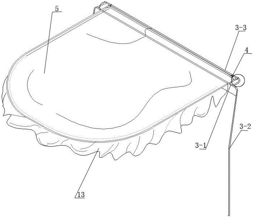 Medical sickbed rainproof sunshade for examination attending