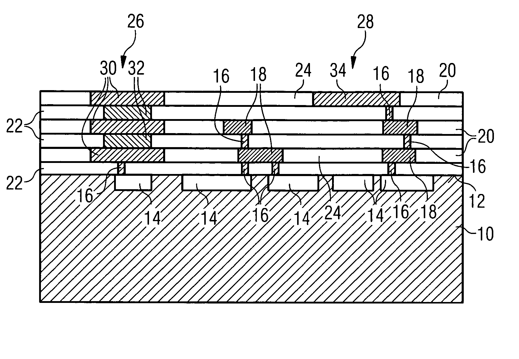 Integrated semiconductor circuit and method for producing an integrated semiconductor circuit