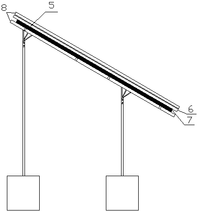 Stacked solar photoelectricity and photothermal combined electric heating system