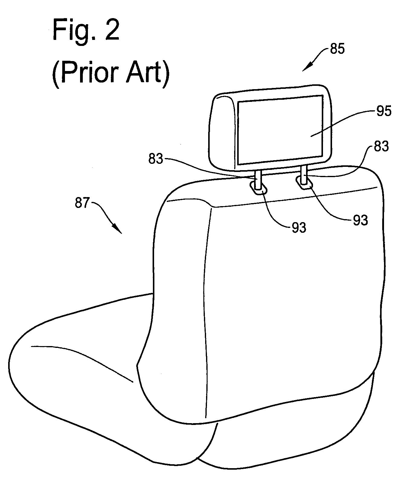 Method and apparatus for mounting rear seat entertainment device