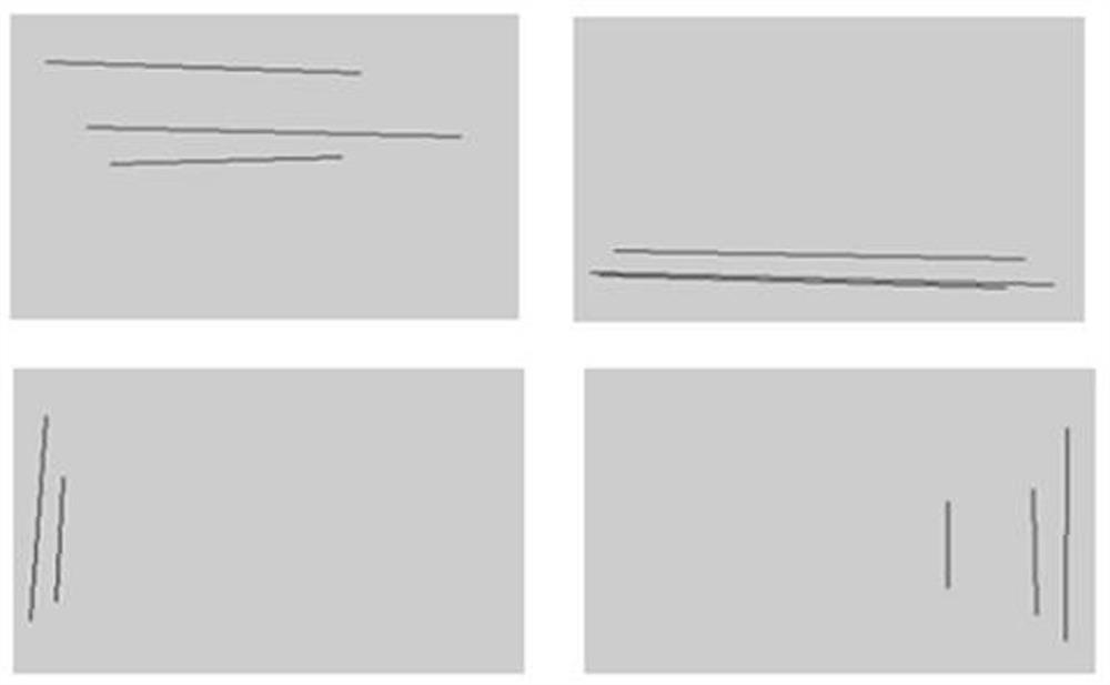 Method and system for quickly locating bills based on colored line segments