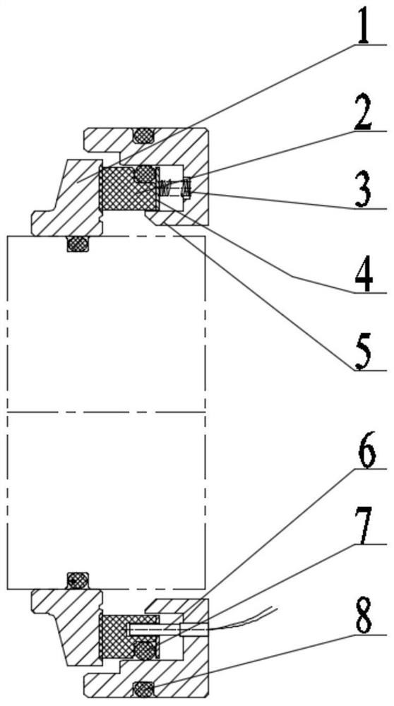 Monitoring type dynamic pressure sealing device and method for monitoring opening and closing state of sealing end face