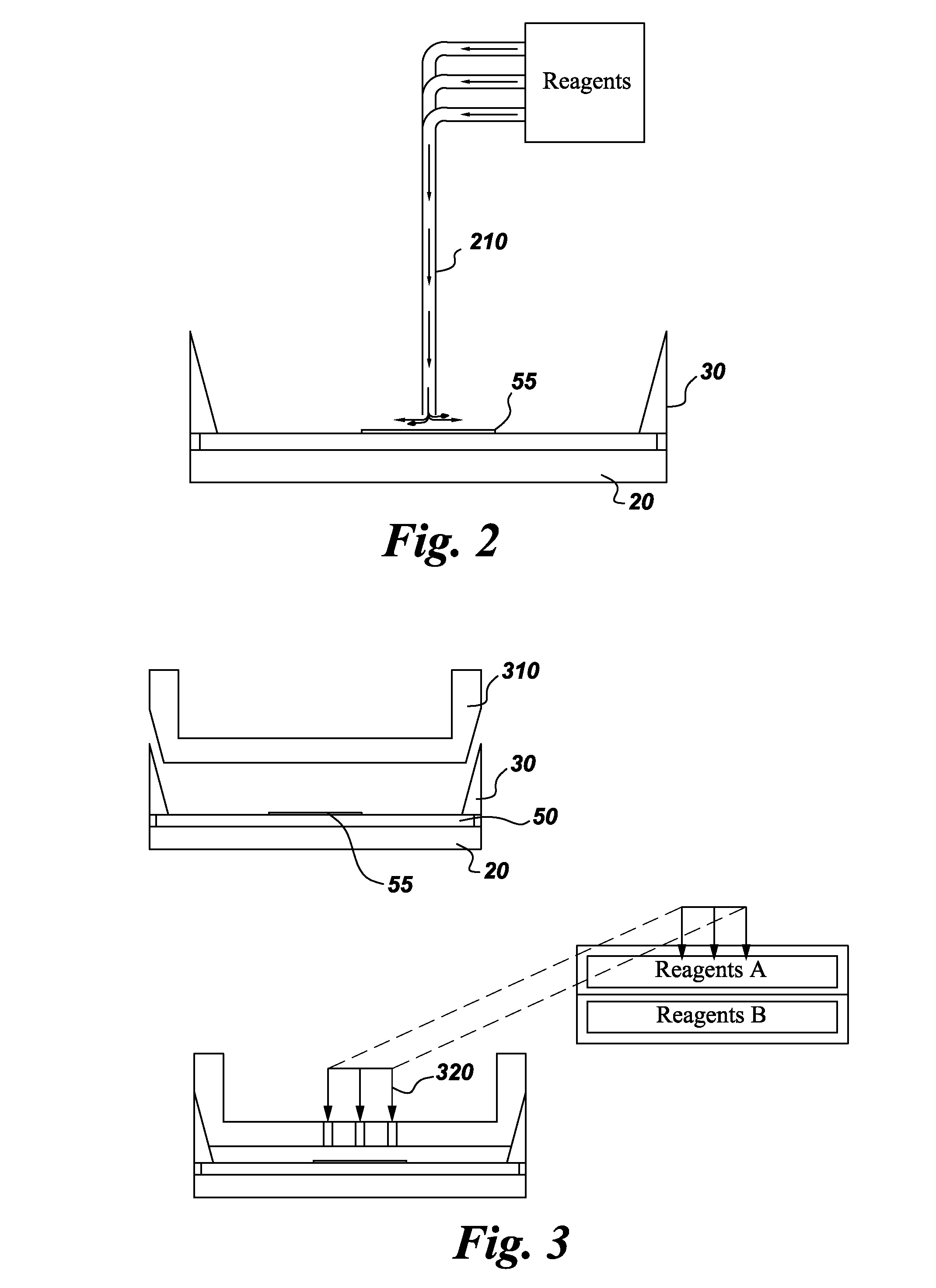 Open top microfluidic device for multiplexing