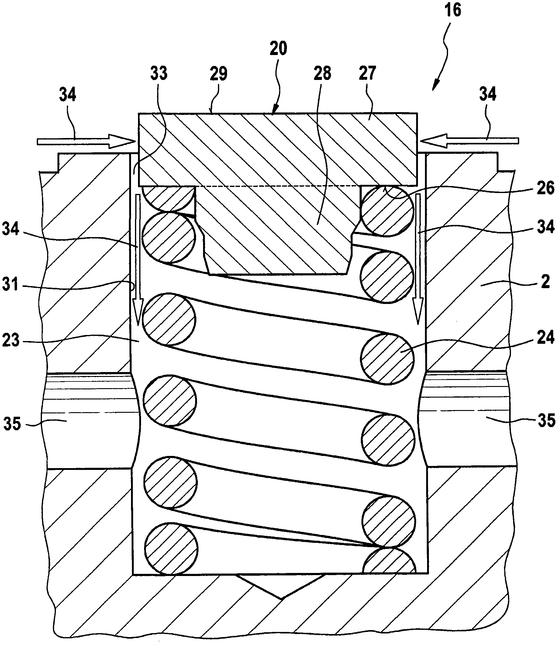 Solenoid valve and driver assistance device