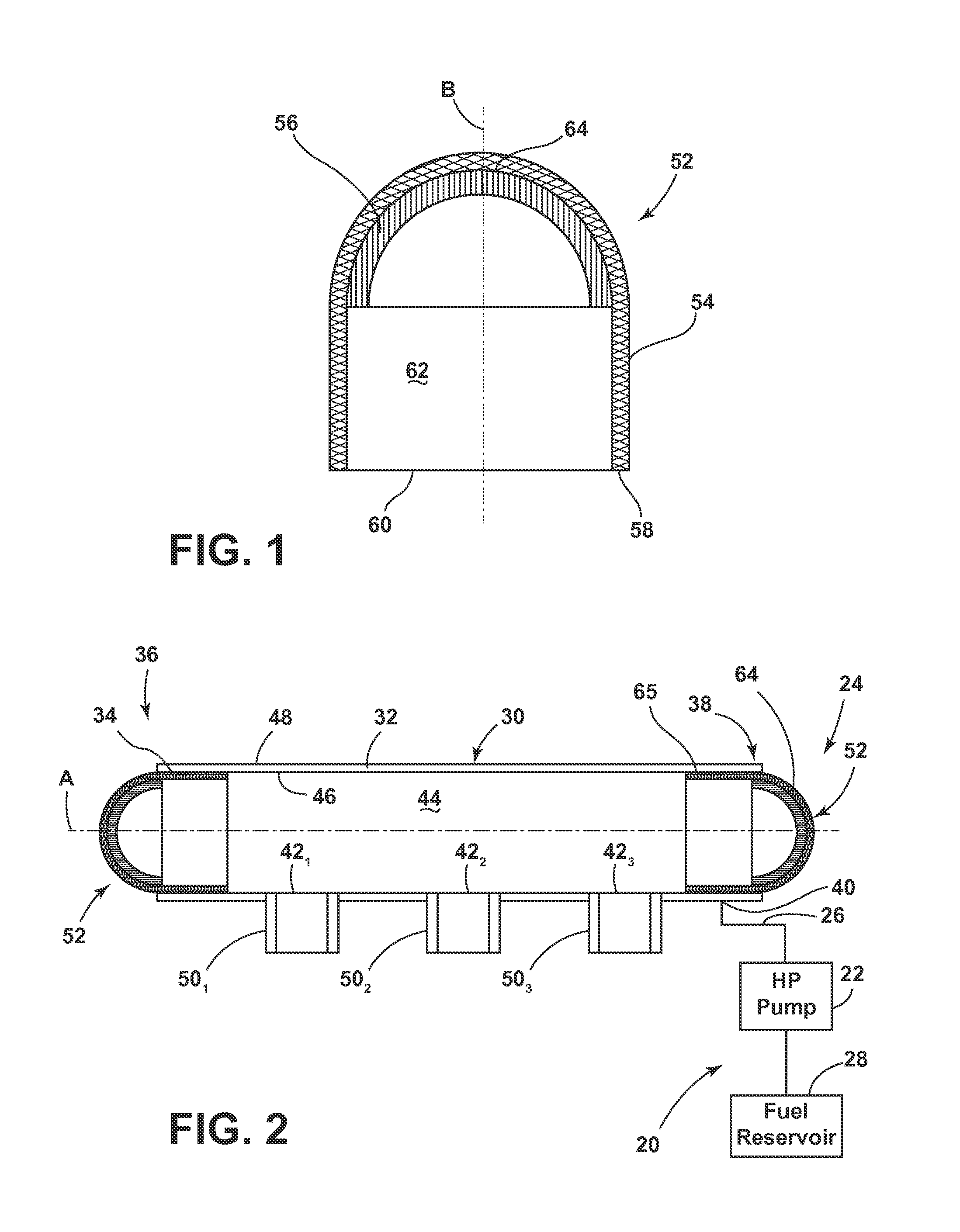 Reinforced end cap assembly for pressure vessel