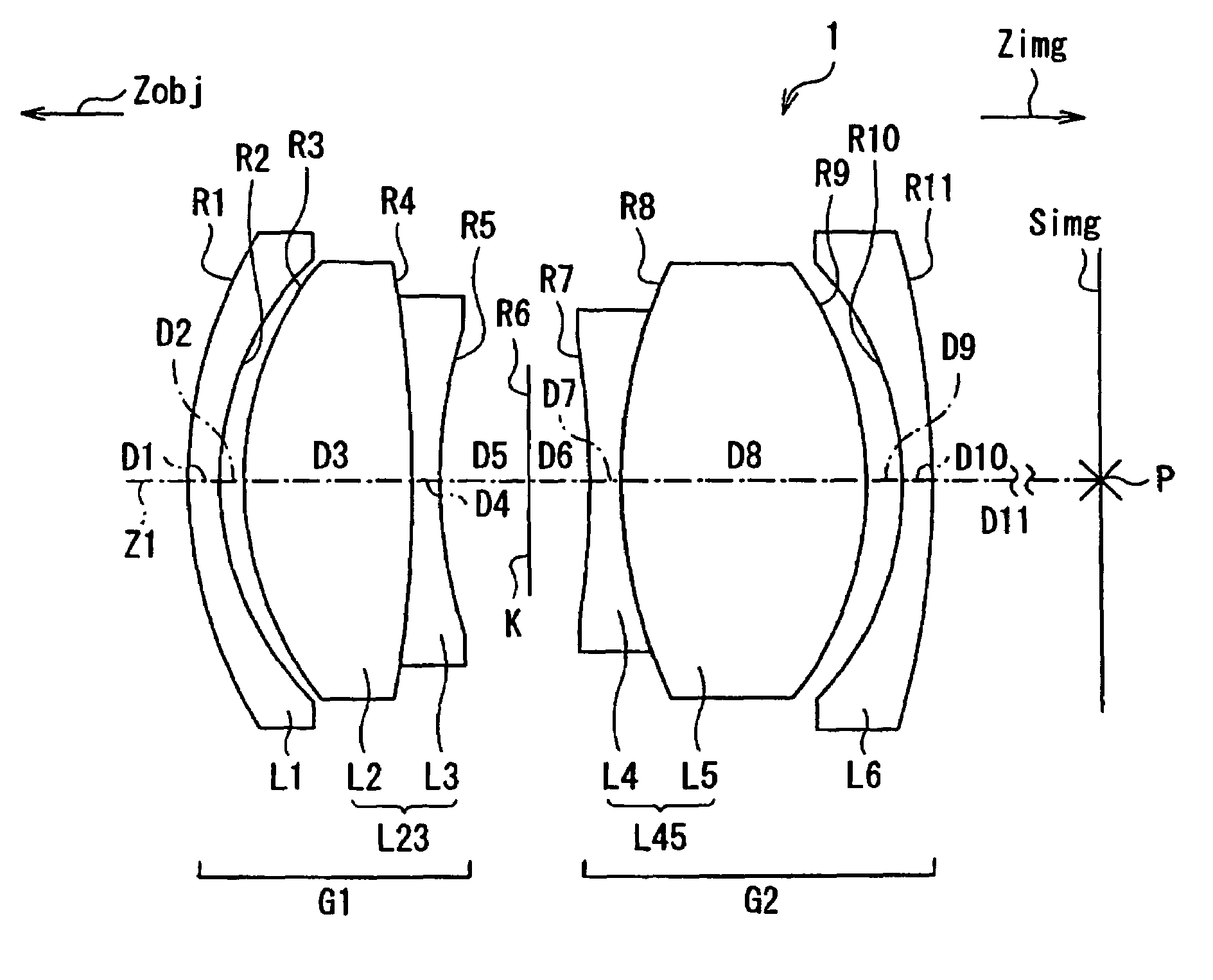 Image scanning lens and image reader that uses same