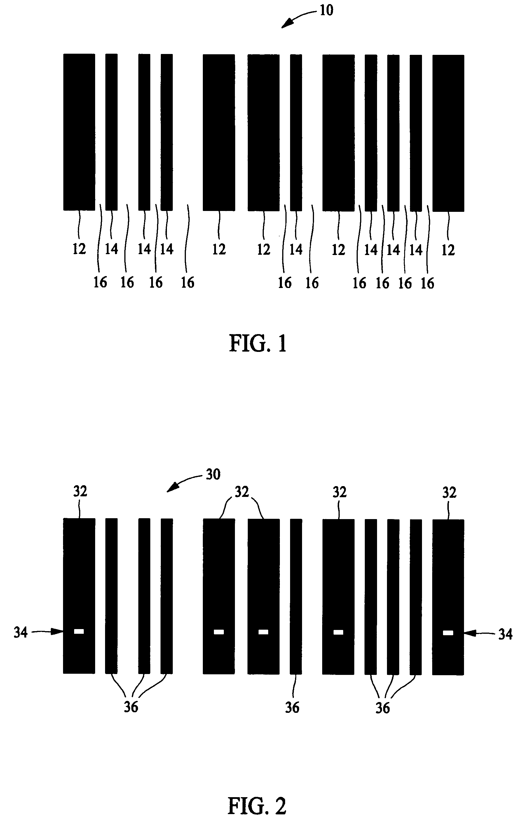 Barcodes including embedded security features and space saving interleaved text