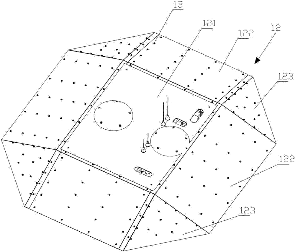 Test vehicle chassis main body mechanism for unmanned vehicle and vehicle chassis