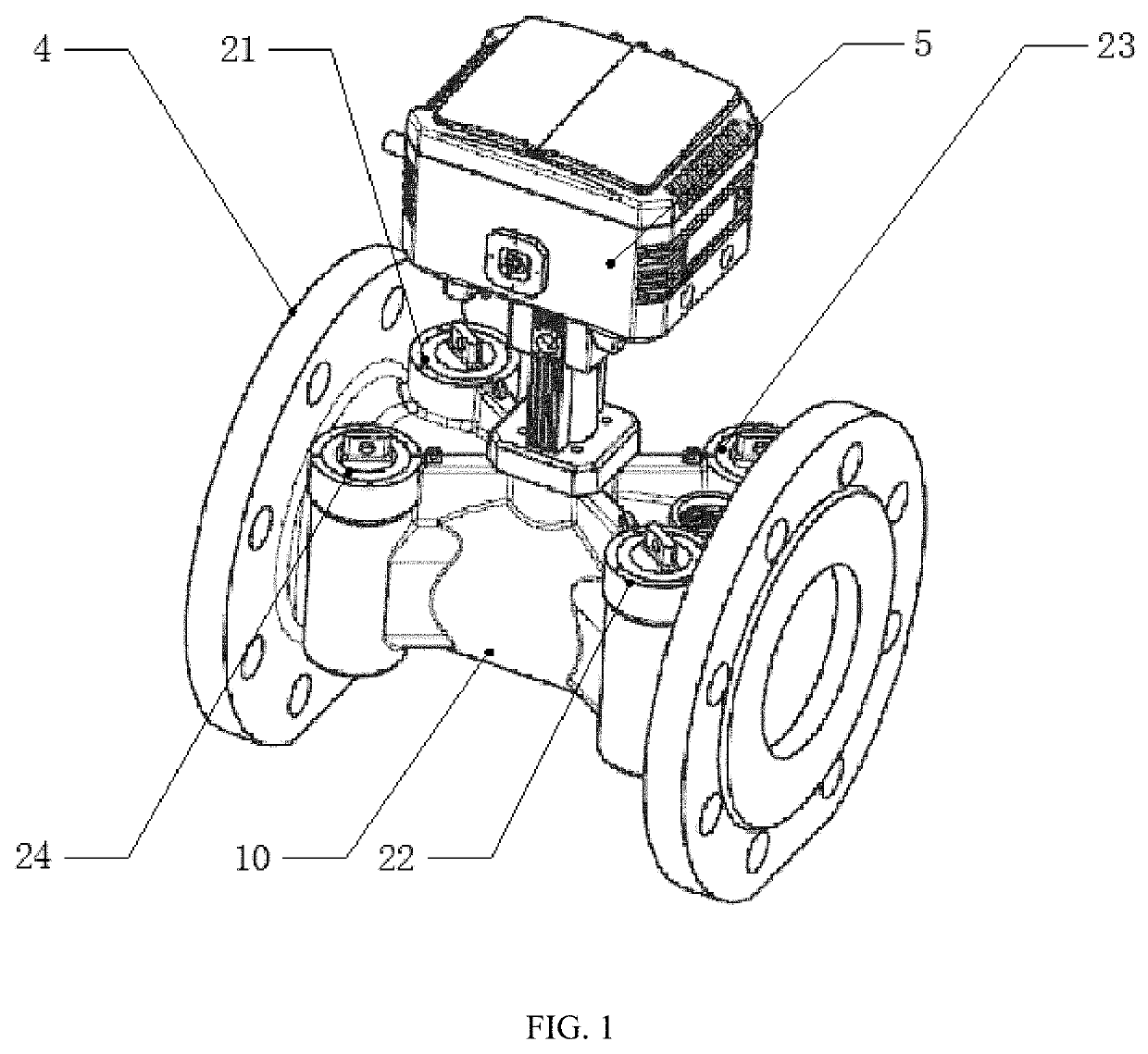 Multi-channel ultrasonic flow meter