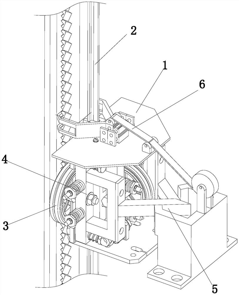 Elevator guide shoe wheel device