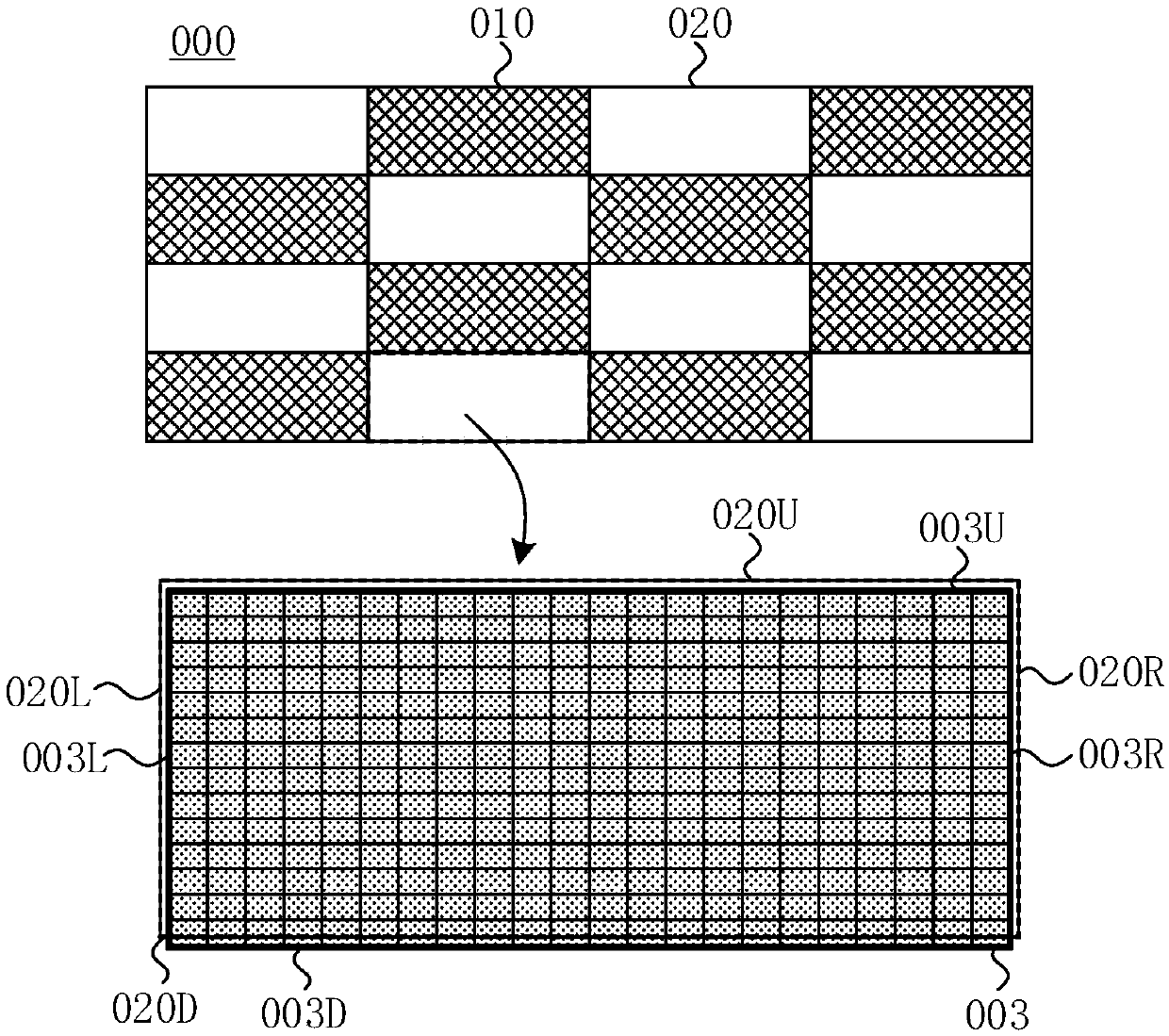 Display method of display device and display device