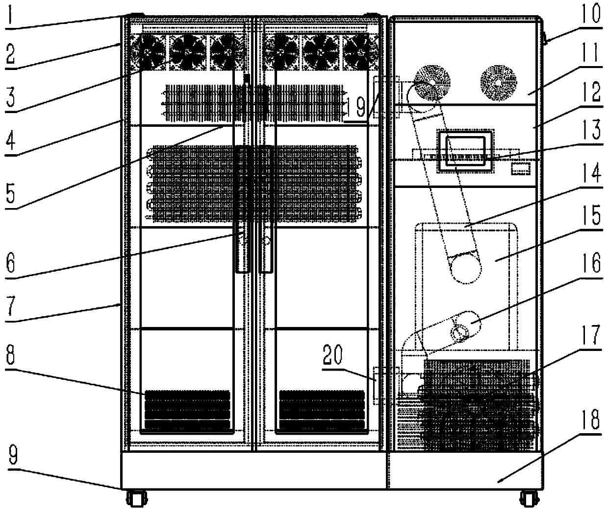 Closed type constant-temperature drying equipment