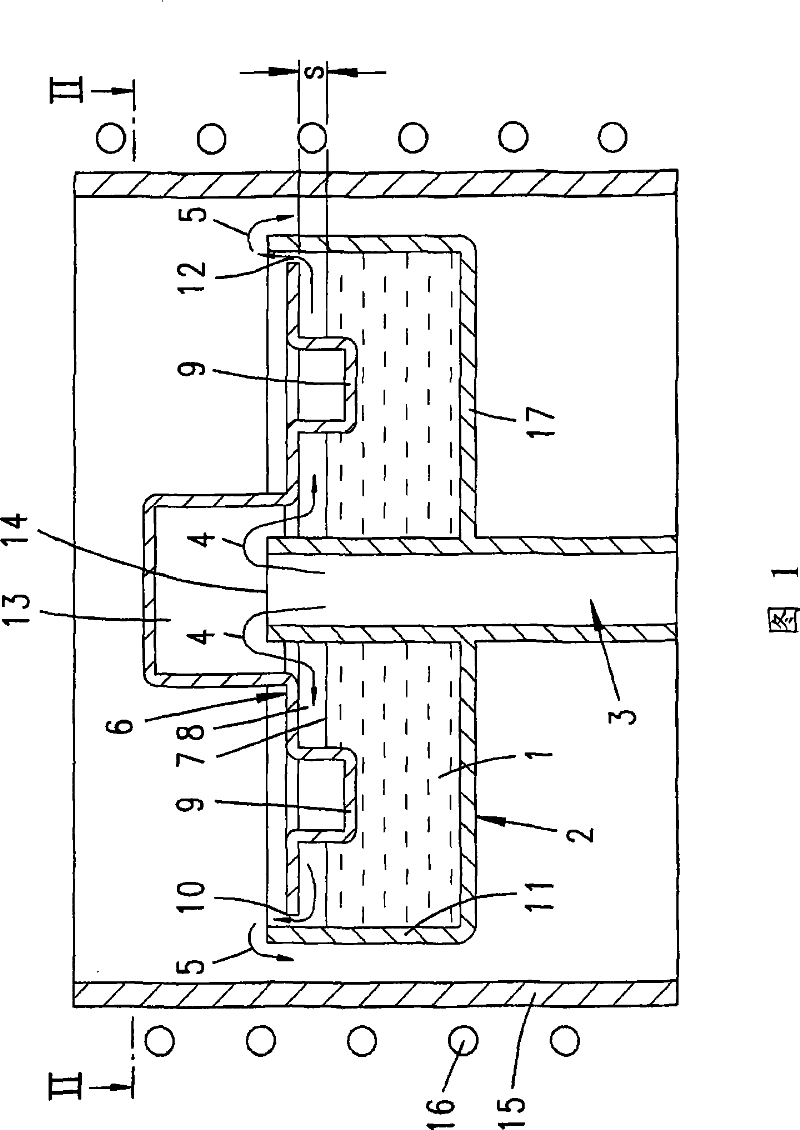 Source container of a VPE reactor