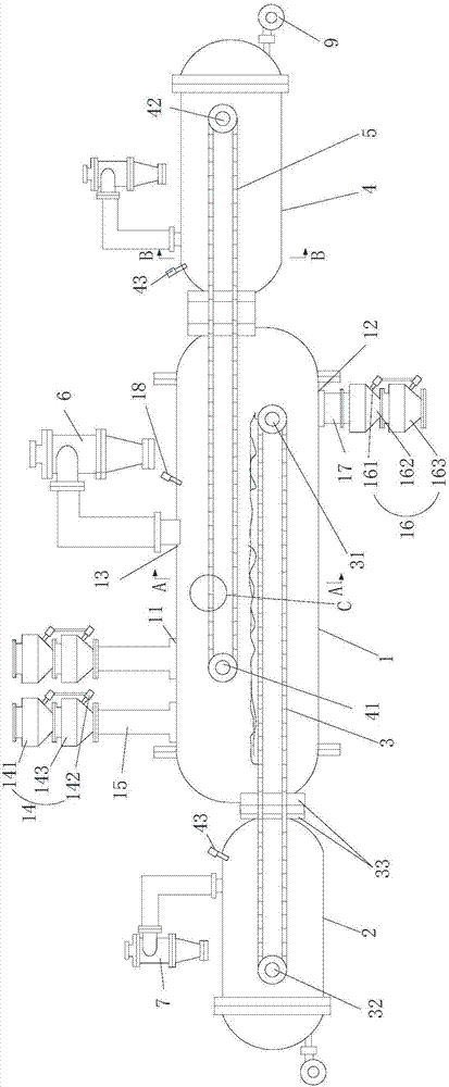 Heat storage type heating separating device