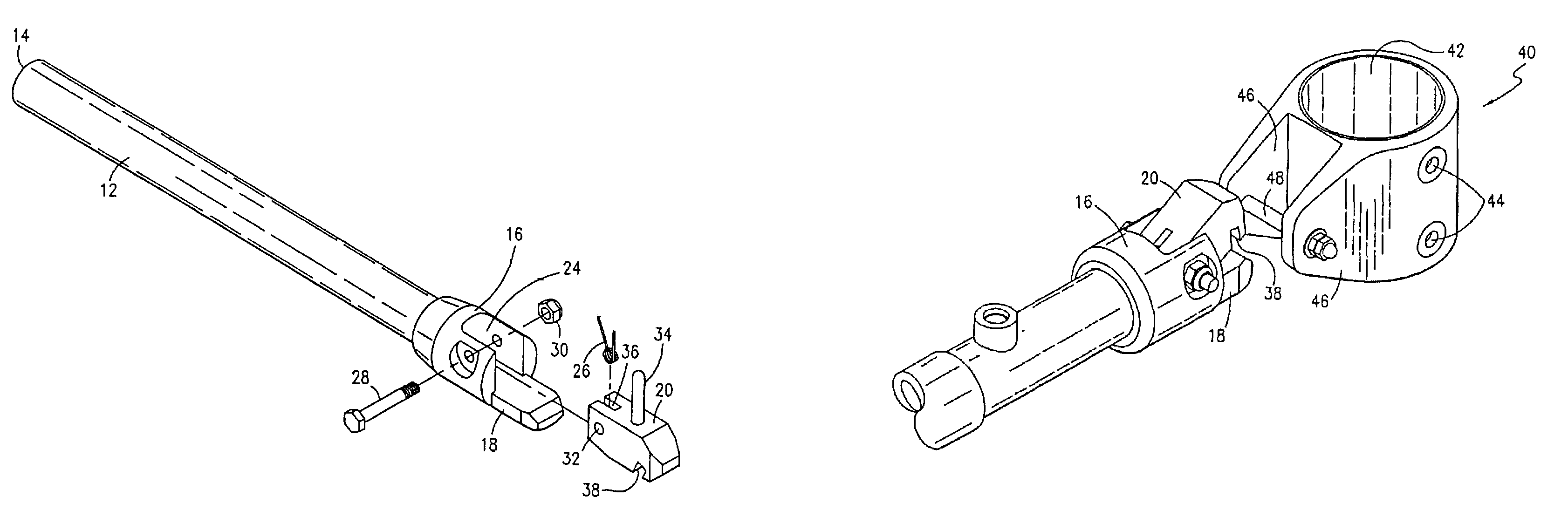 Automatic outrigger lock