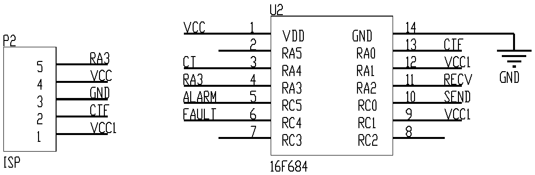 A residual current detector and fire alarm system