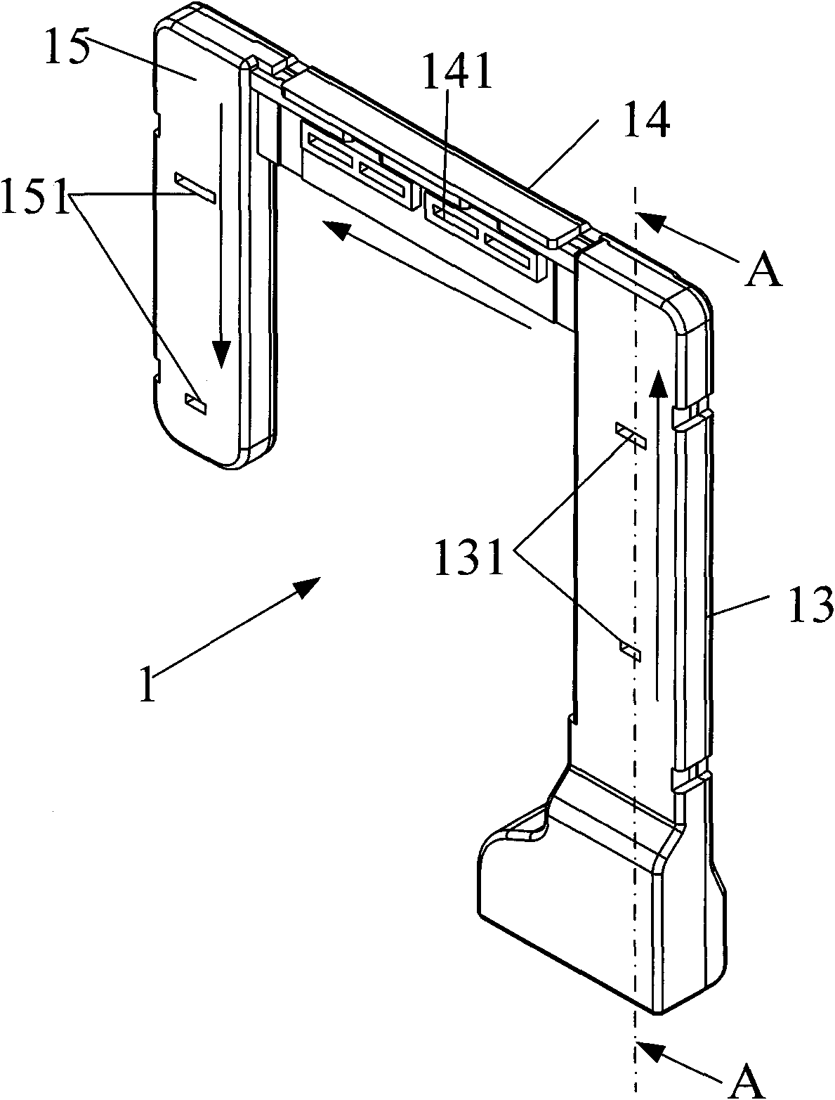 Air flue device of refrigerator and refrigerator