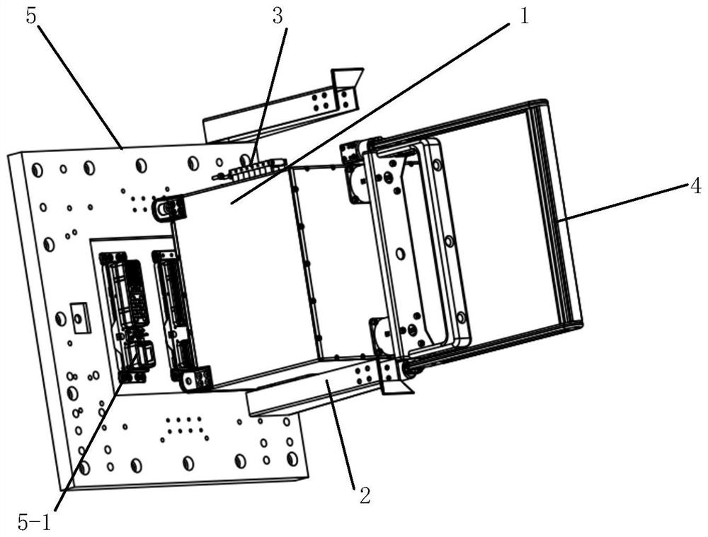 Quick on-orbit integration system for high-integration-level electronic control information unit