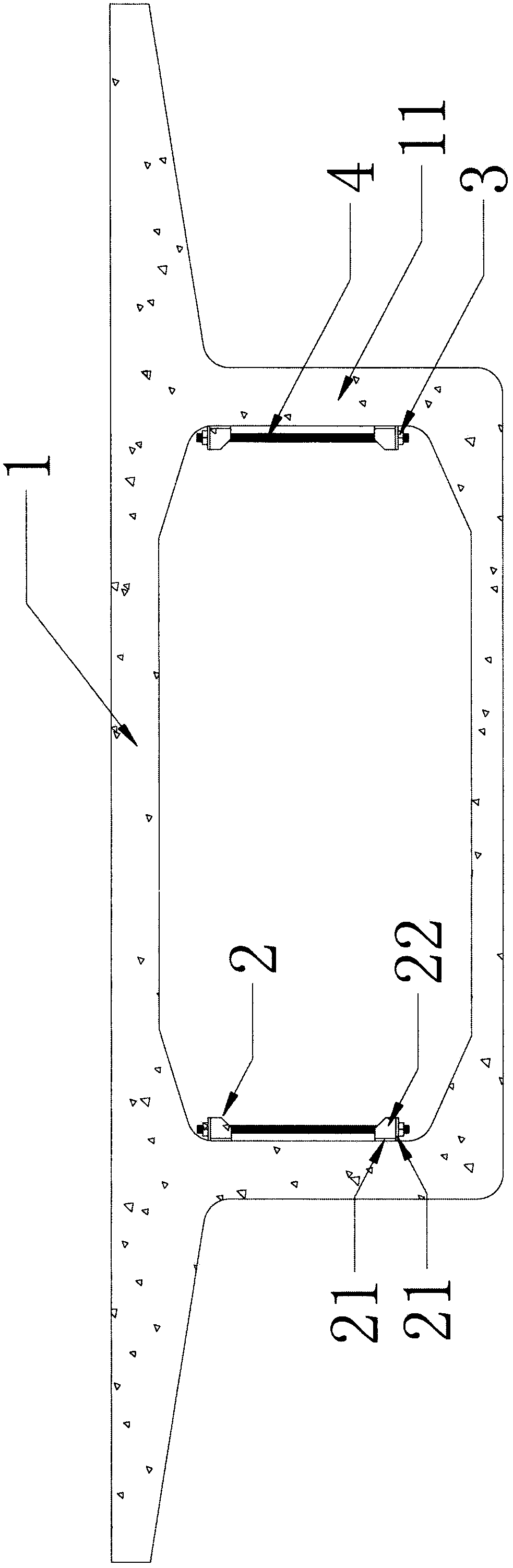 Method for reinforcing box girder by pre-stress shear-resistance