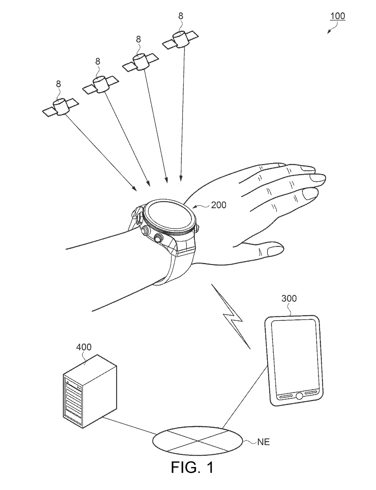 Portable electronic apparatus and wrist apparatus