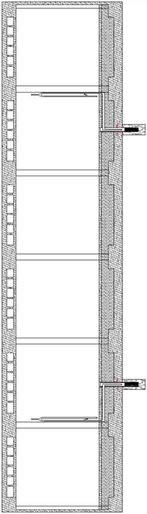 Drainage system for lowering anti-floating water level for prevention of up-floating