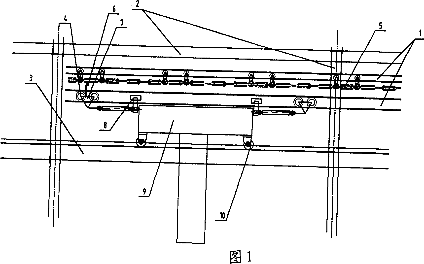 Double bearing track turnout