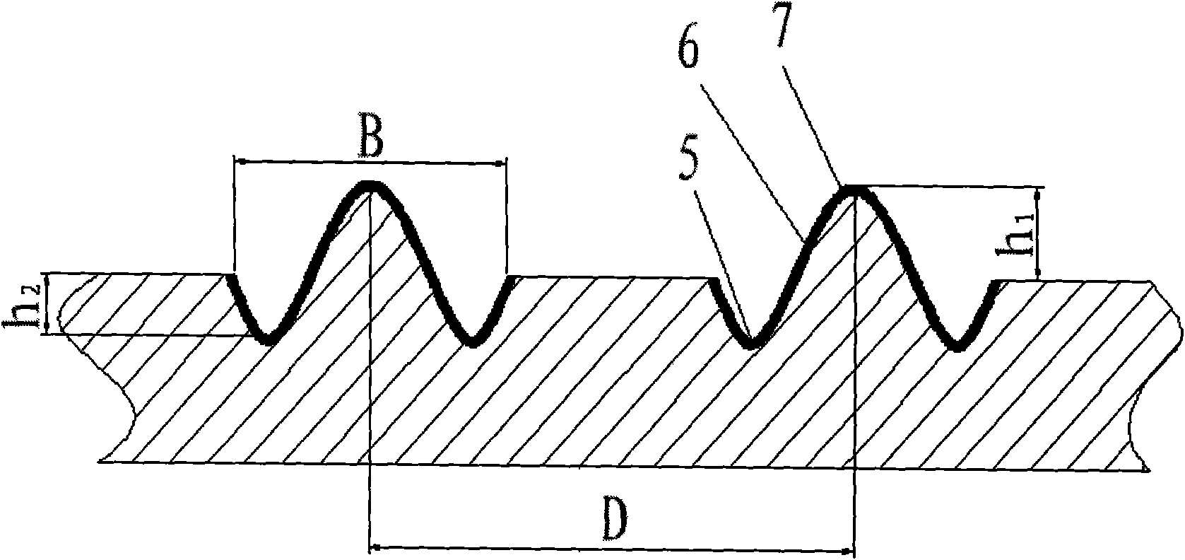 Upgrading and modifying method for laser surface of drawing mould