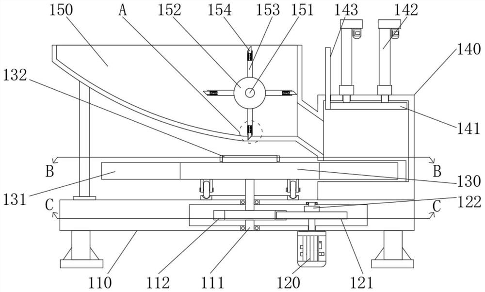 Crushing device capable of continuously feeding for waste plastic toys